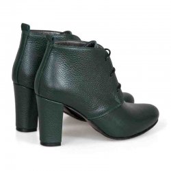 Botine piele naturala Vesta Verde Petrol - sau Orice Culoare